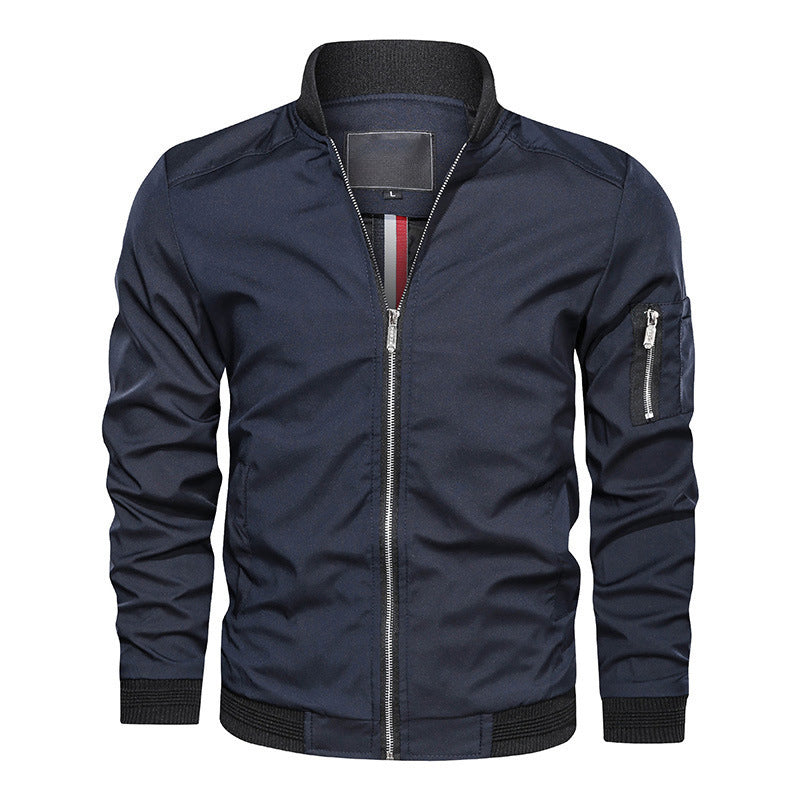 Herren Bomberjacke Reißverschluss | Leicht