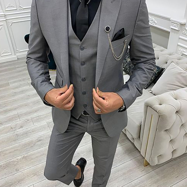 Herren Dreiteiler Anzug | Urban Slim Fit