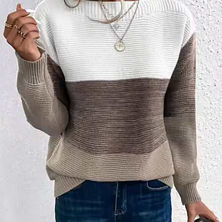 Damen Farbverlauf Pullover | Langer Schnitt
