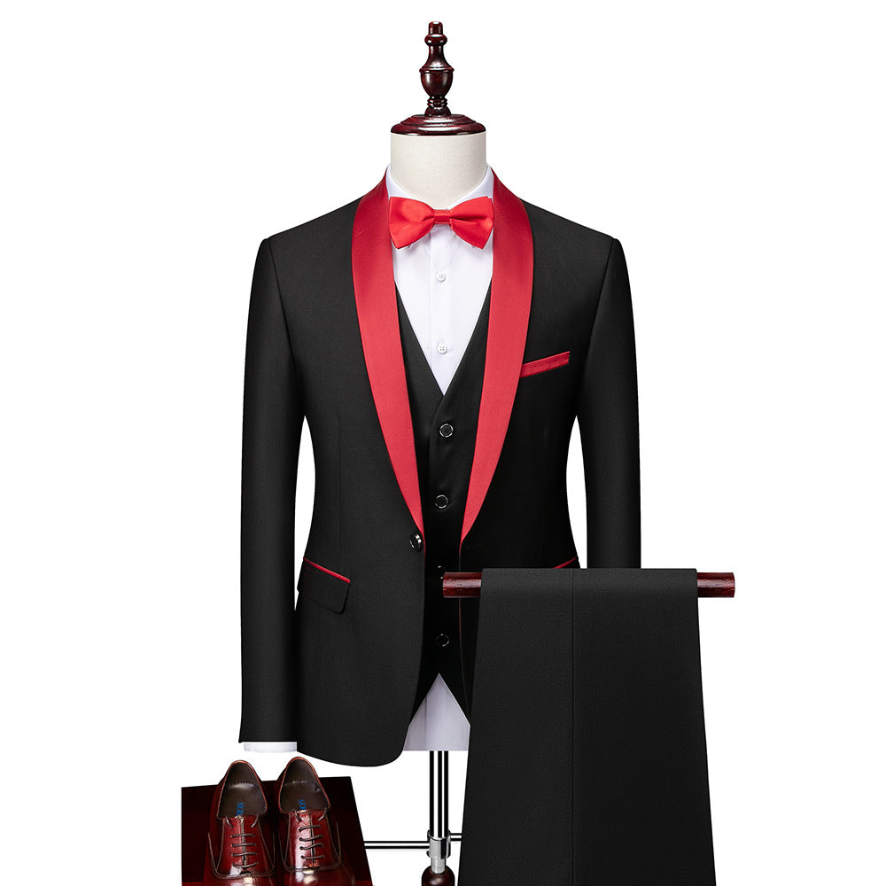 Herren Dreiteiliger Slim Fit Anzug | Festlicher Anzug
