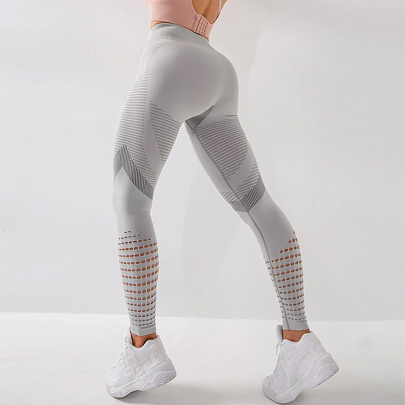 Damen Figurformende Sportleggings | Strukturierte Rückseite