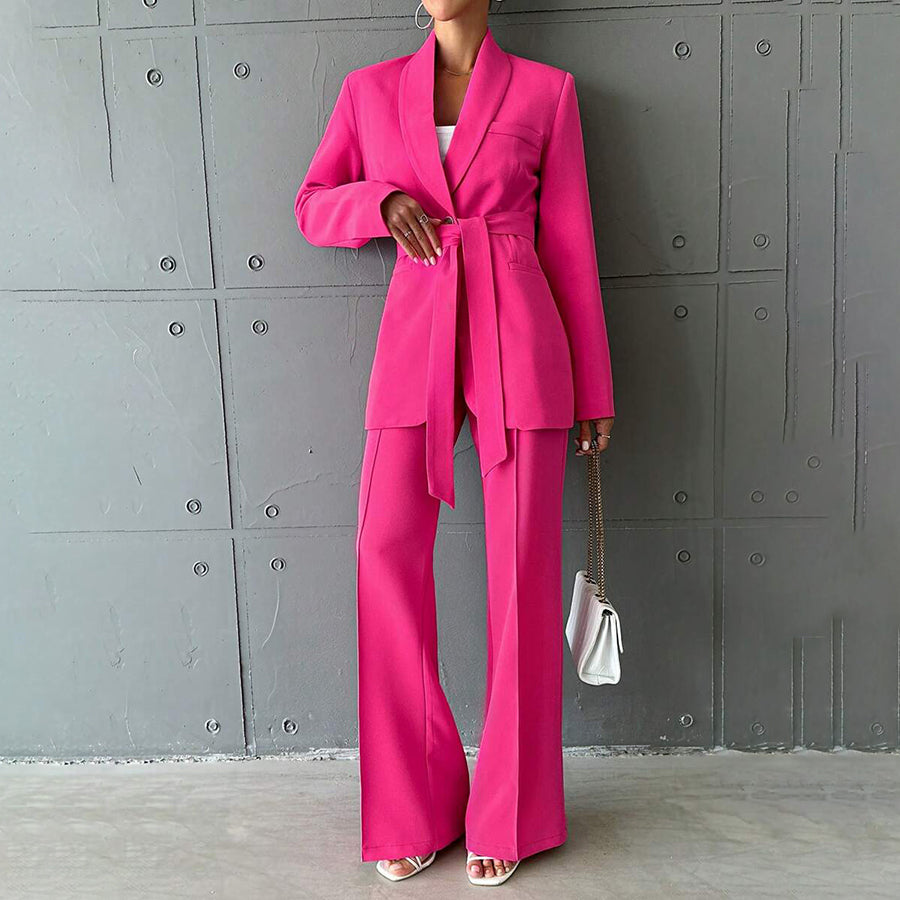 Blazer Set | Damen Zweiteiliger Hosenanzug | Modernes Design