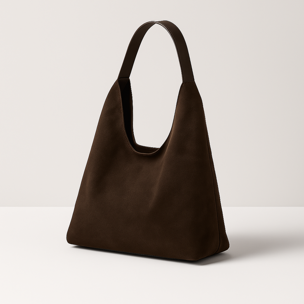Damen Zweifarbige Schultertasche | Großes Hauptfach