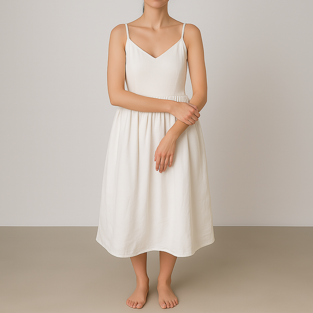 Damen Rückenfreies Maxikleid | Bindeträger Sommerstil