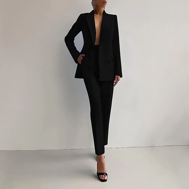 Blazer Set | Damen Slim Fit Hosenanzug | Business Look