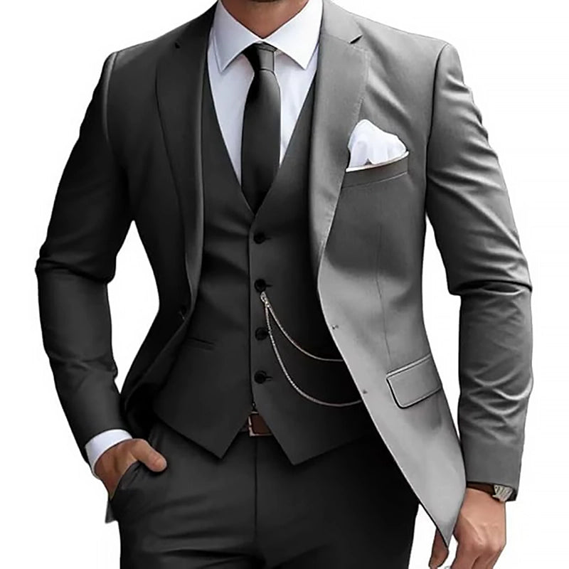 Herren Hochzeitsgast Anzug | Dreiteilig Formell