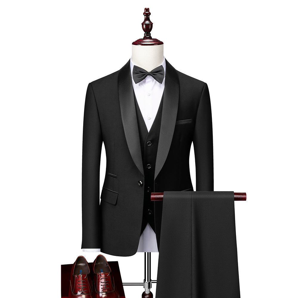 Herren Dreiteiliger Slim Fit Anzug | Festlicher Anzug
