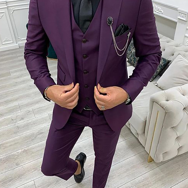 Herren Dreiteiler Anzug | Urban Slim Fit