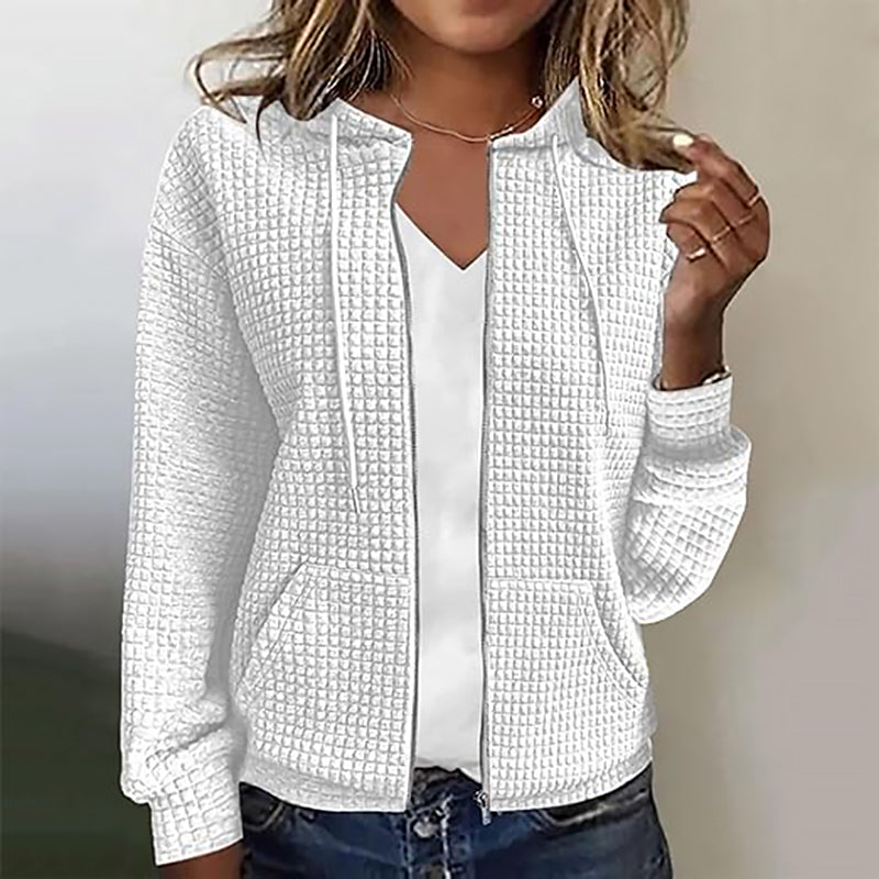 Sweatshirt | Damen Kapuzen Sweatshirt | Reißverschluss