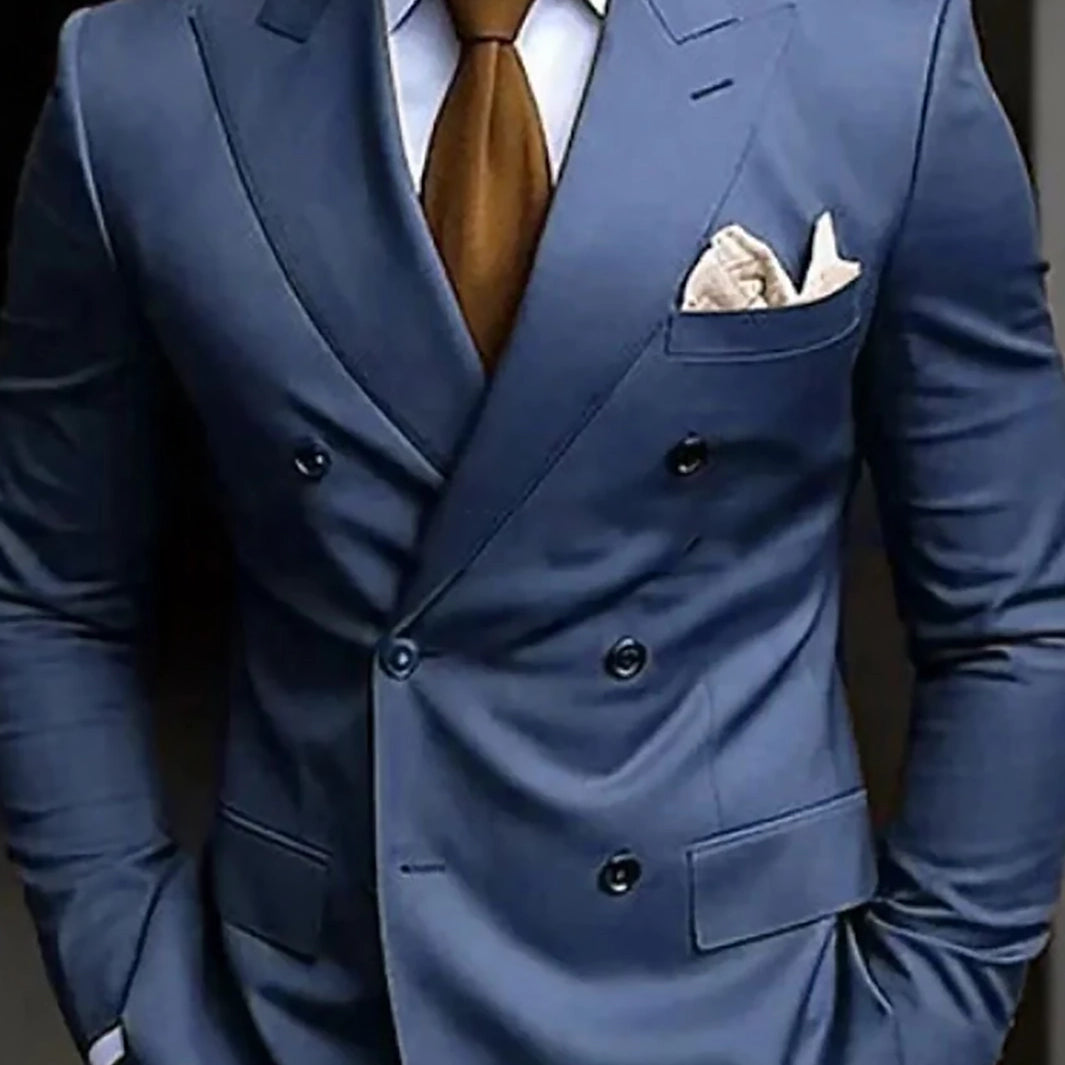 Herren Doppelreiher Anzug | Business Elegant