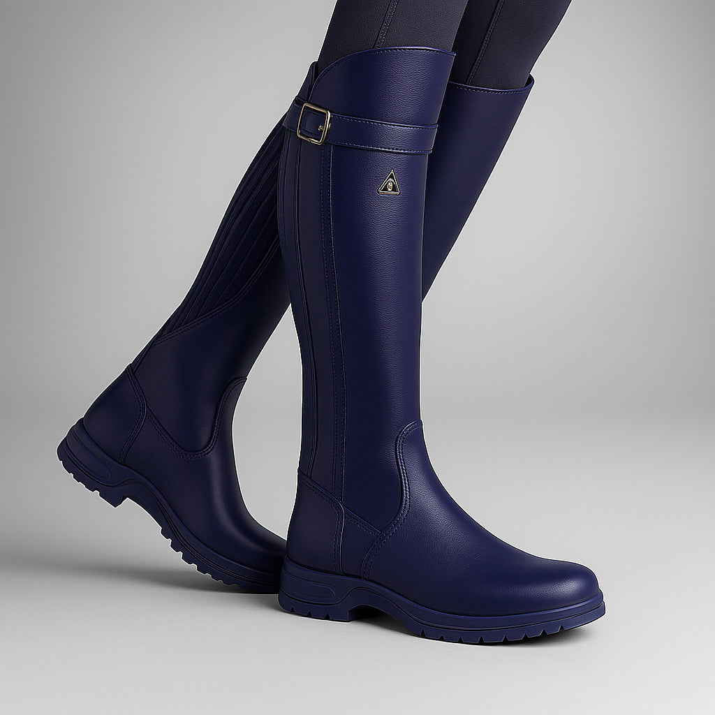 Damen Wasserabweisende Langschaftstiefel | Robuste Außensohle