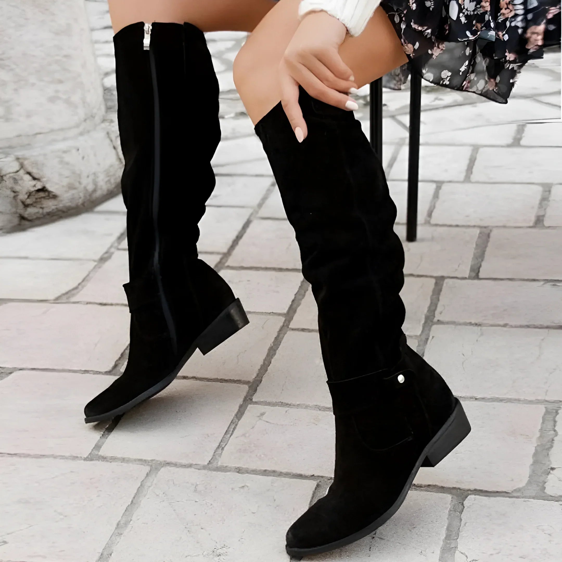 Damen Stiefel | Kniehohe Stiefel Flach