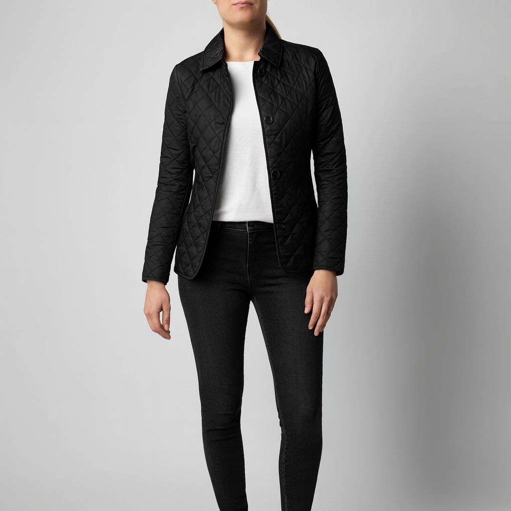 Damen Gesteppte Jacke Mit Knöpfen | Zeitloser Schnitt