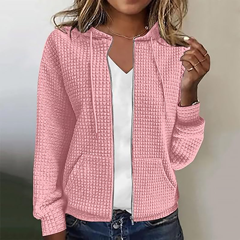 Sweatshirt | Damen Kapuzen Sweatshirt | Reißverschluss
