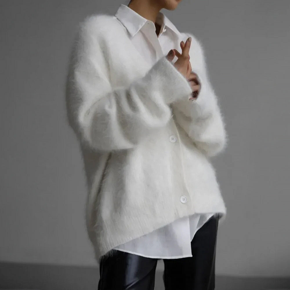 Pullover | Damen Weitgeschnittener Pullover | Tiefer Ausschnitt
