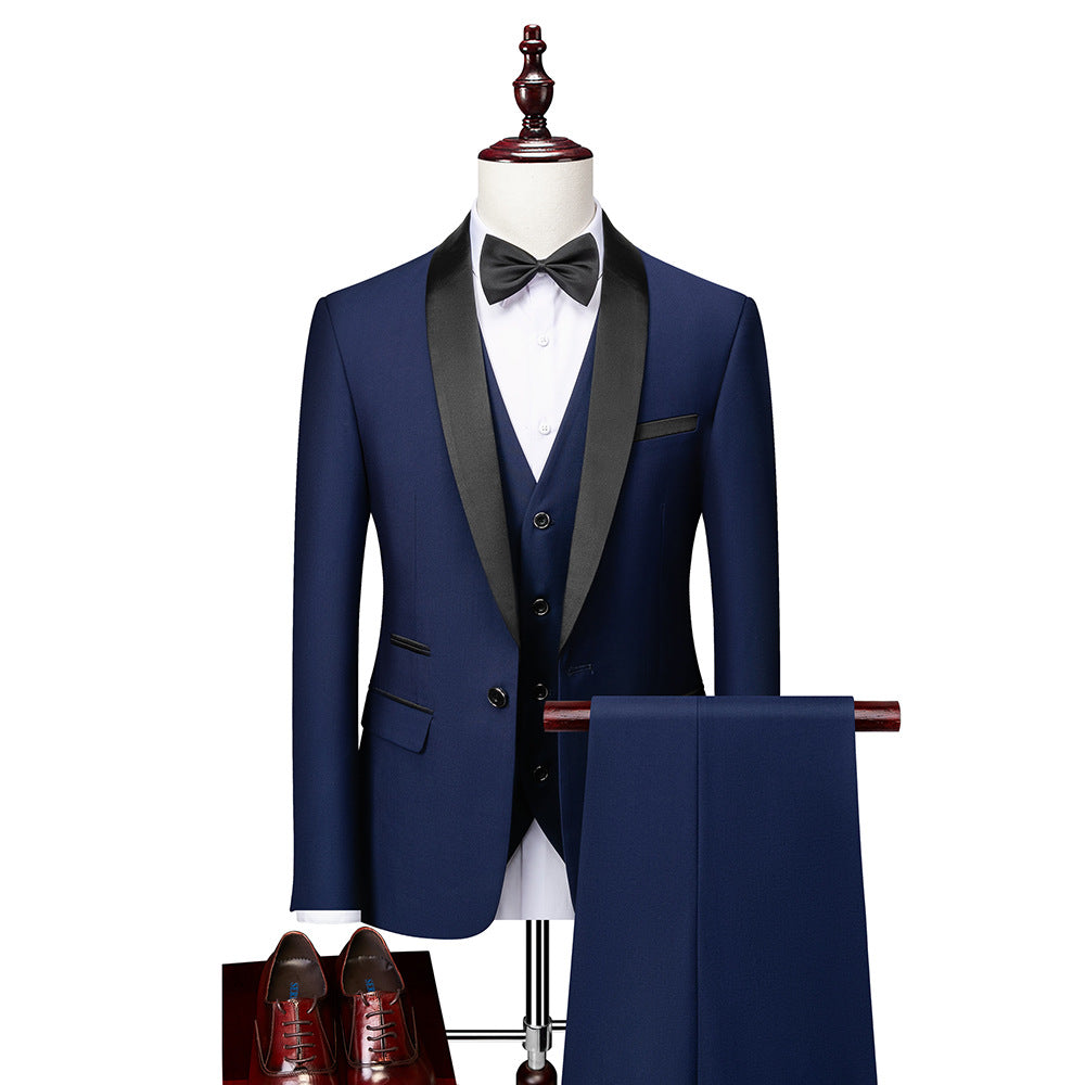 Herren Dreiteiliger Slim Fit Anzug | Festlicher Anzug