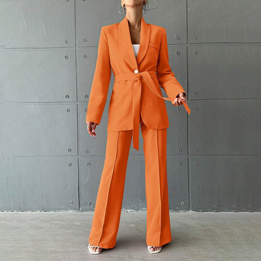 Blazer Set | Damen Zweiteiliger Hosenanzug | Modernes Design