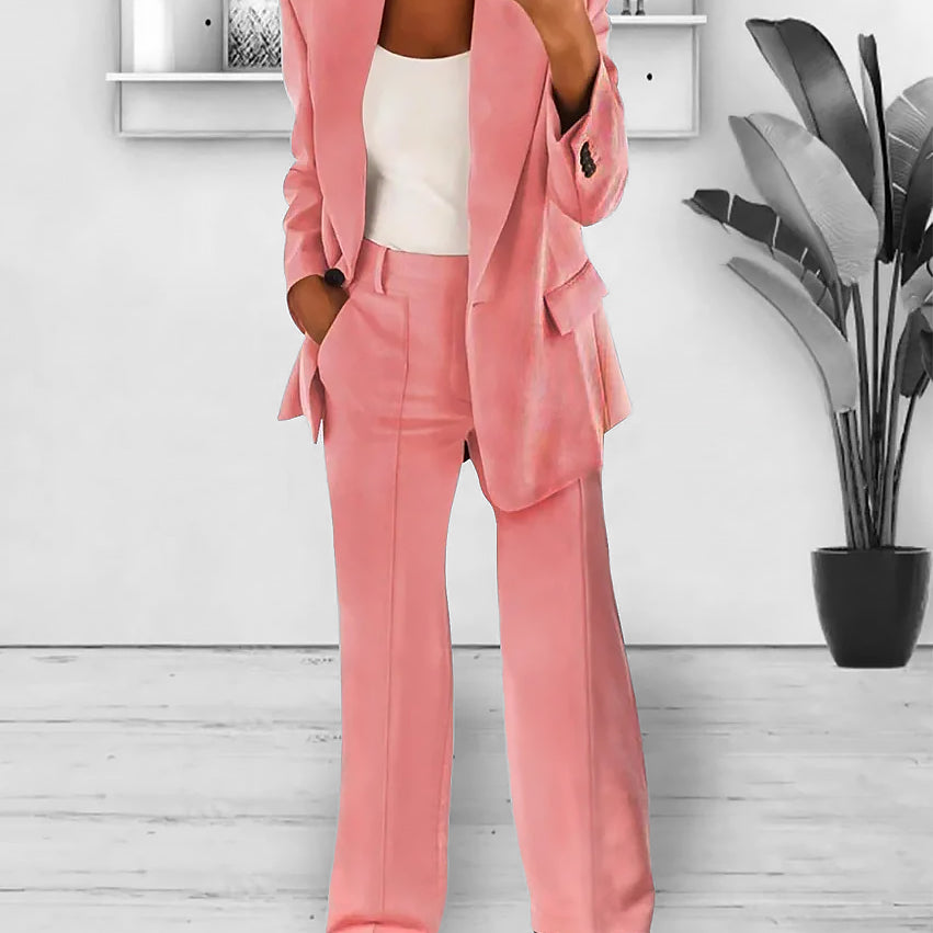 Damen Zweiteiliges Set Mit Blazer | Weit Geschnitten