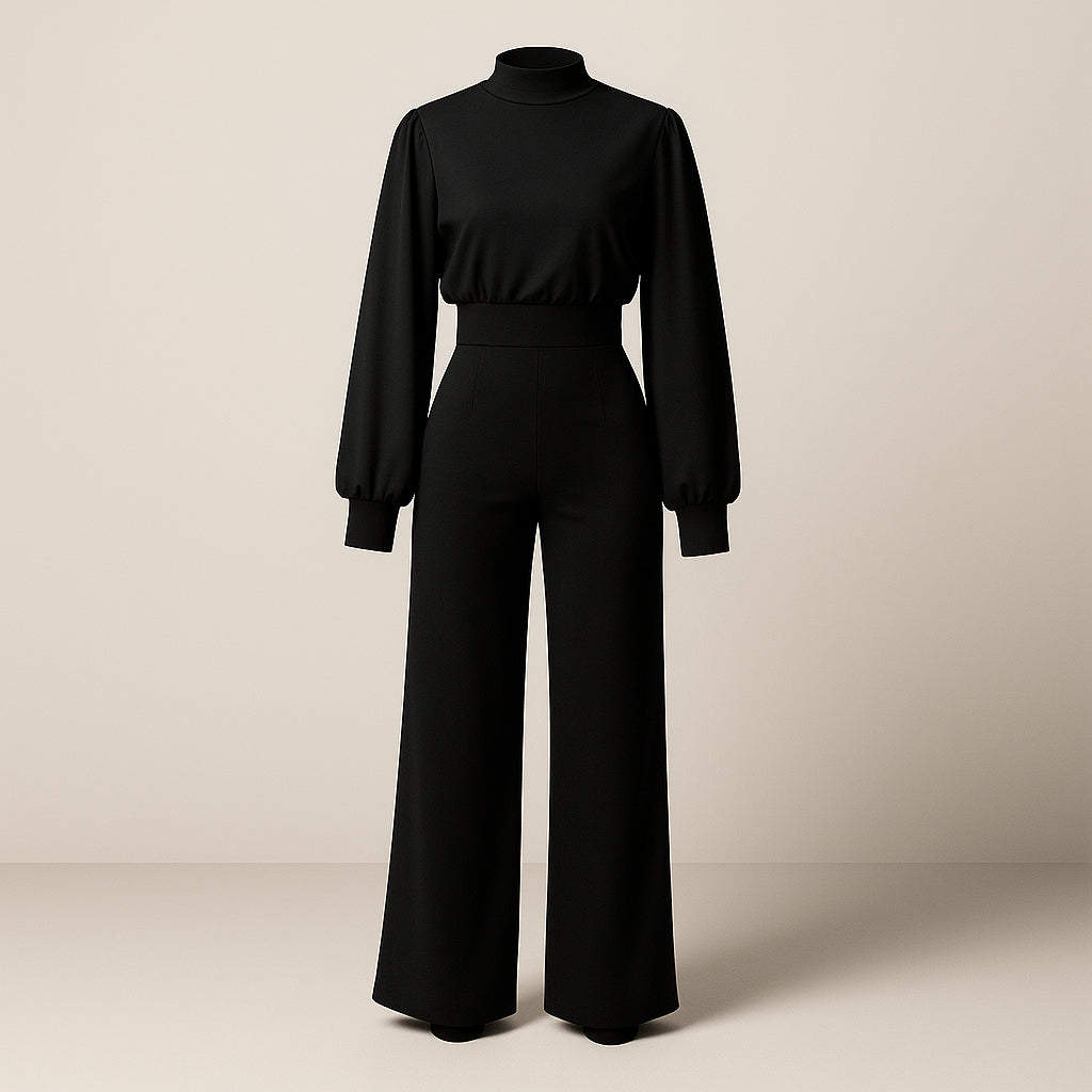 Damen Taillierter Jumpsuit | Weiter Schnitt
