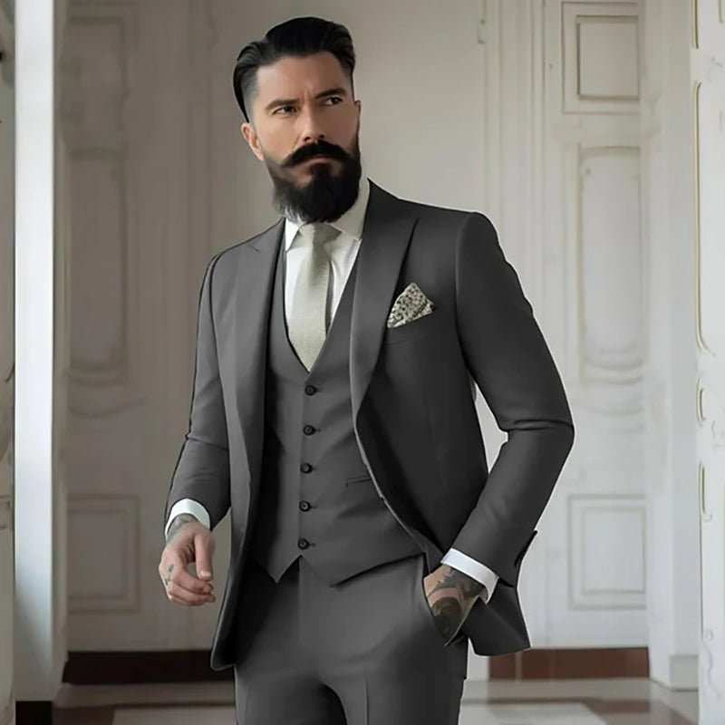 Herren Anzug Mit Weste | Hochzeit Business