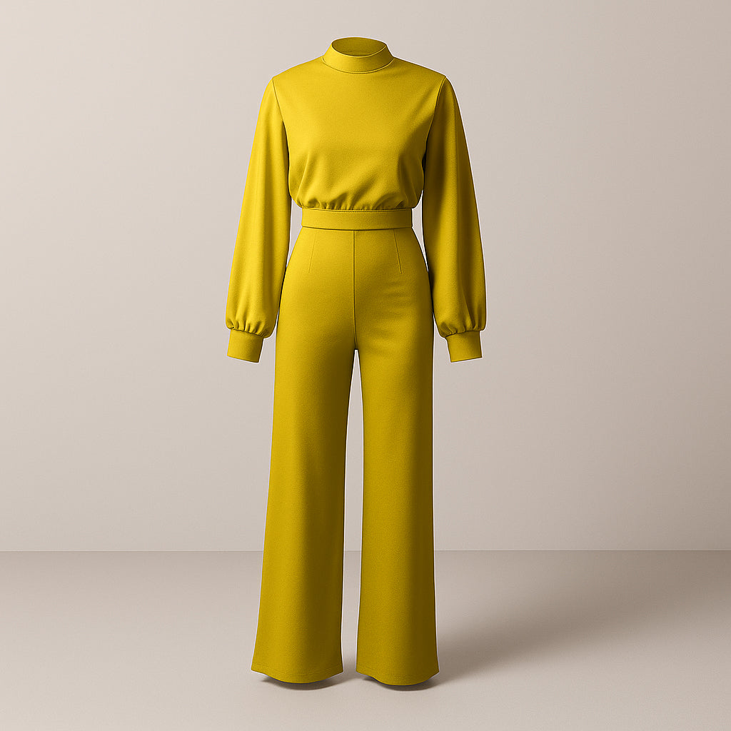 Damen Taillierter Jumpsuit | Weiter Schnitt