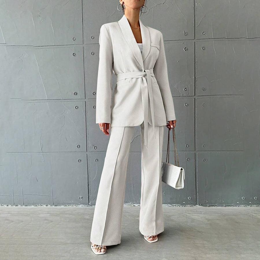 Blazer Set | Damen Zweiteiliger Hosenanzug | Modernes Design