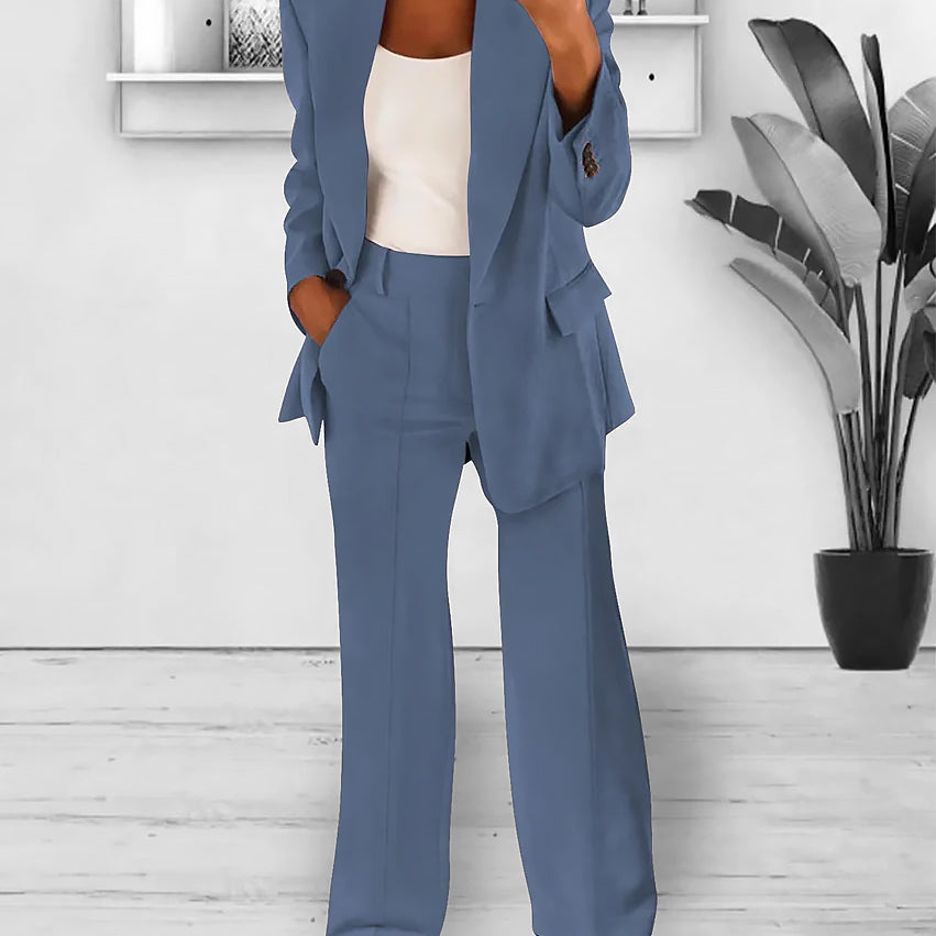 Damen Zweiteiliges Set Mit Blazer | Weit Geschnitten