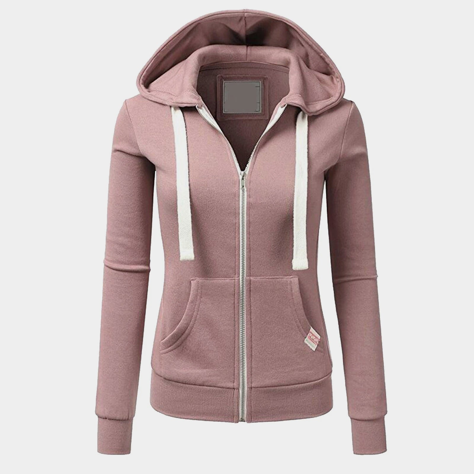 Kapuzenpullover | Damen Reißverschluss Kapuzenpullover | Langarm