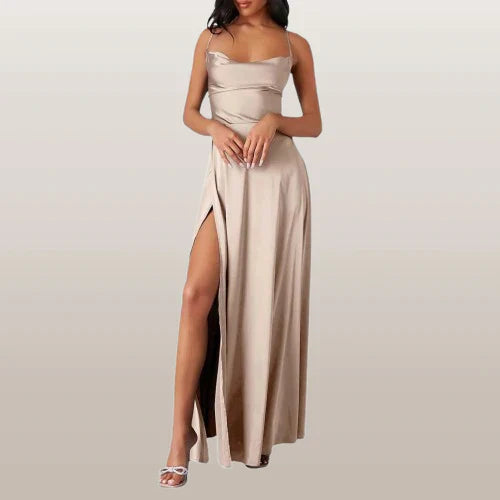 Damen Abendkleid Schlitz | Elegante Mode