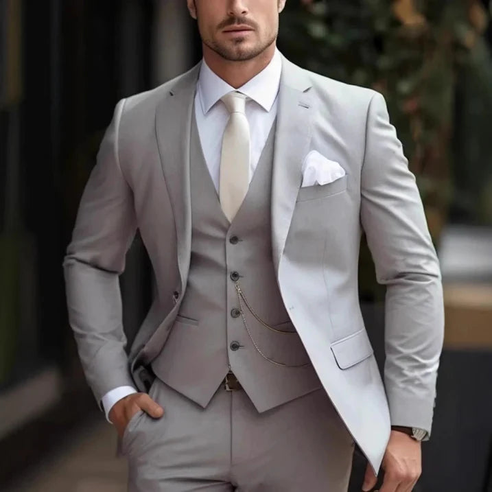 Herren Dreiteiliger Anzug Hochzeit | Moderner Anzug