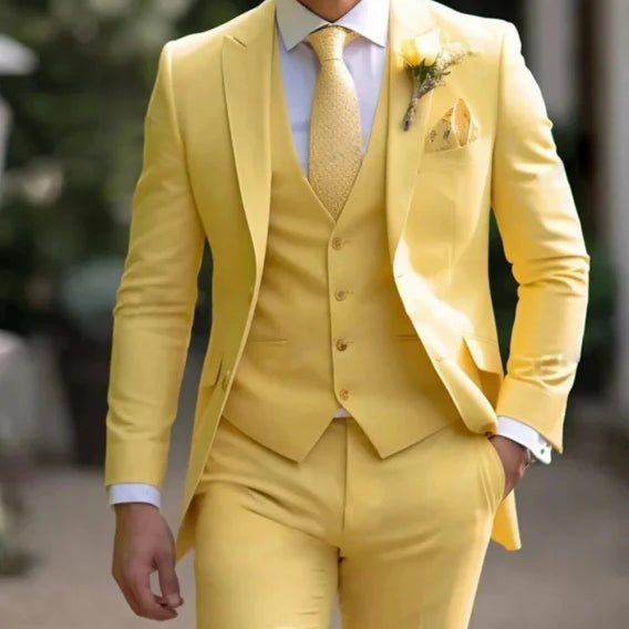 Herren Dreiteiliger Anzug Hochzeit | Moderner Anzug