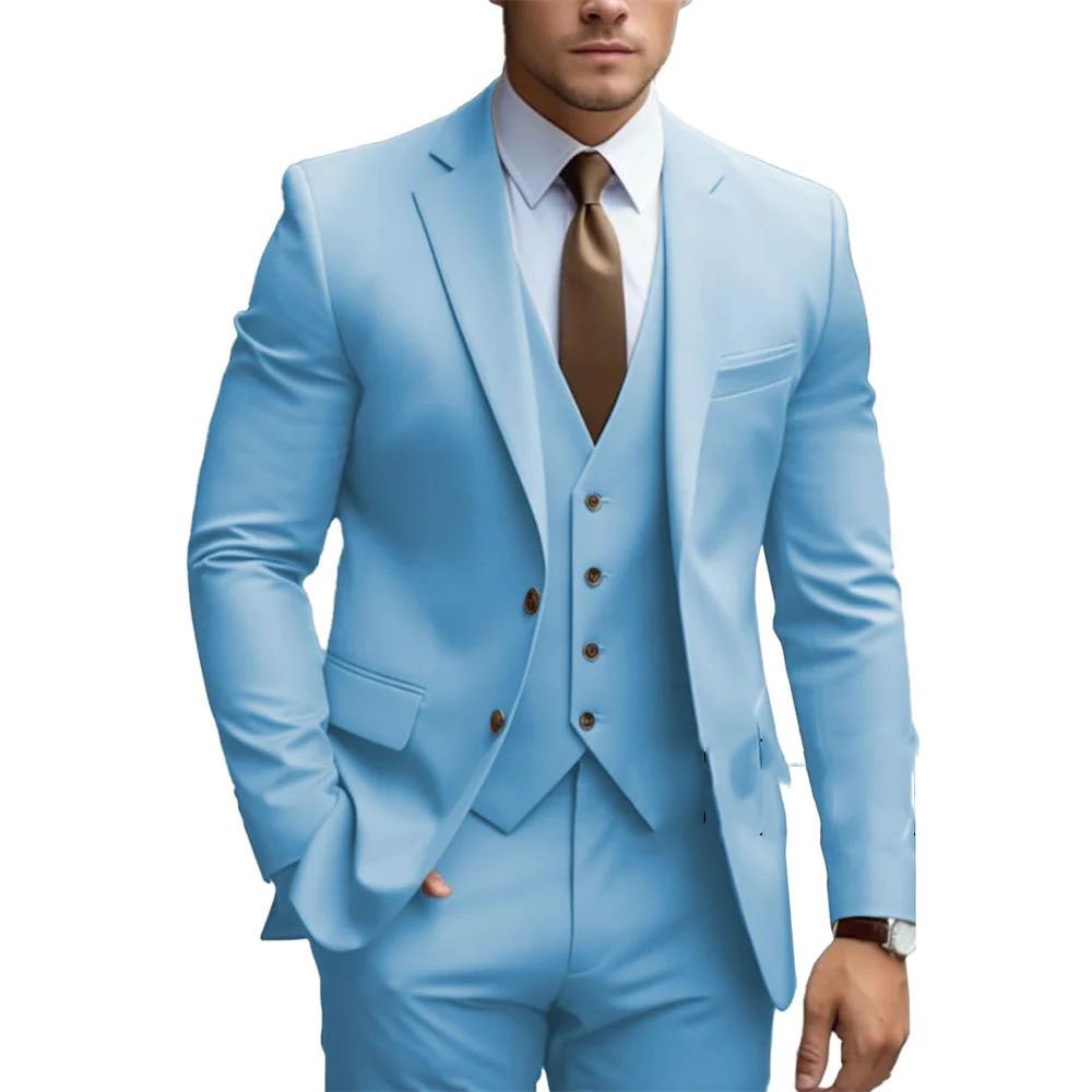 Herren Dreiteiliger Anzug Hochzeit | Hochzeitsanzug