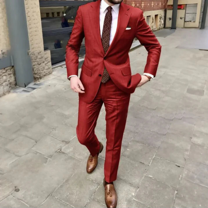 Herren Zweiteiliger Anzug Hochzeit | Klassischer Anzug