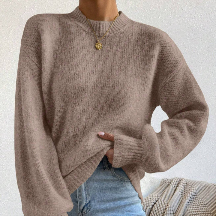 Damen Pullover mit Ballonärmeln | lockerer Schnitt