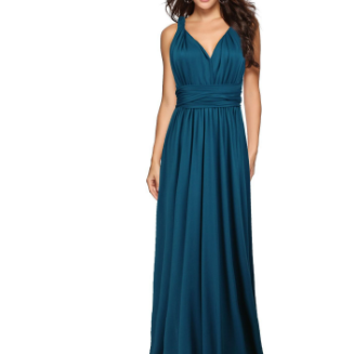 Damen Rückenfreies Maxi Kleid | Abendmode