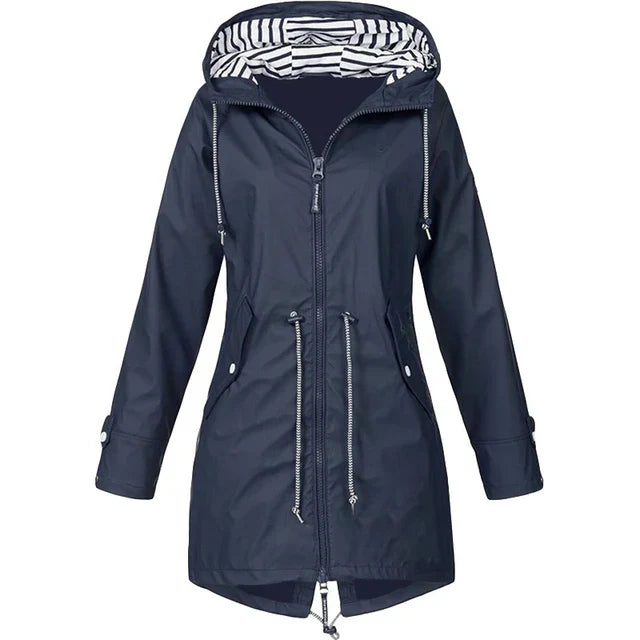 Damen Wasserdichte Übergangsjacke | Mit Kordelzug