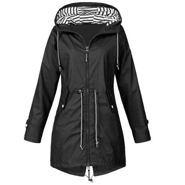 Damen Wasserdichte Übergangsjacke | Mit Kordelzug