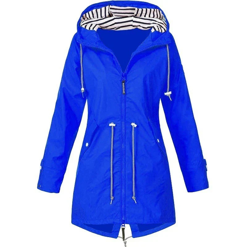 Damen Wasserdichte Übergangsjacke | Mit Kordelzug
