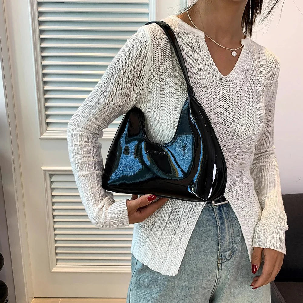 Damen Strukturierte Schultertasche | Neutraler Look