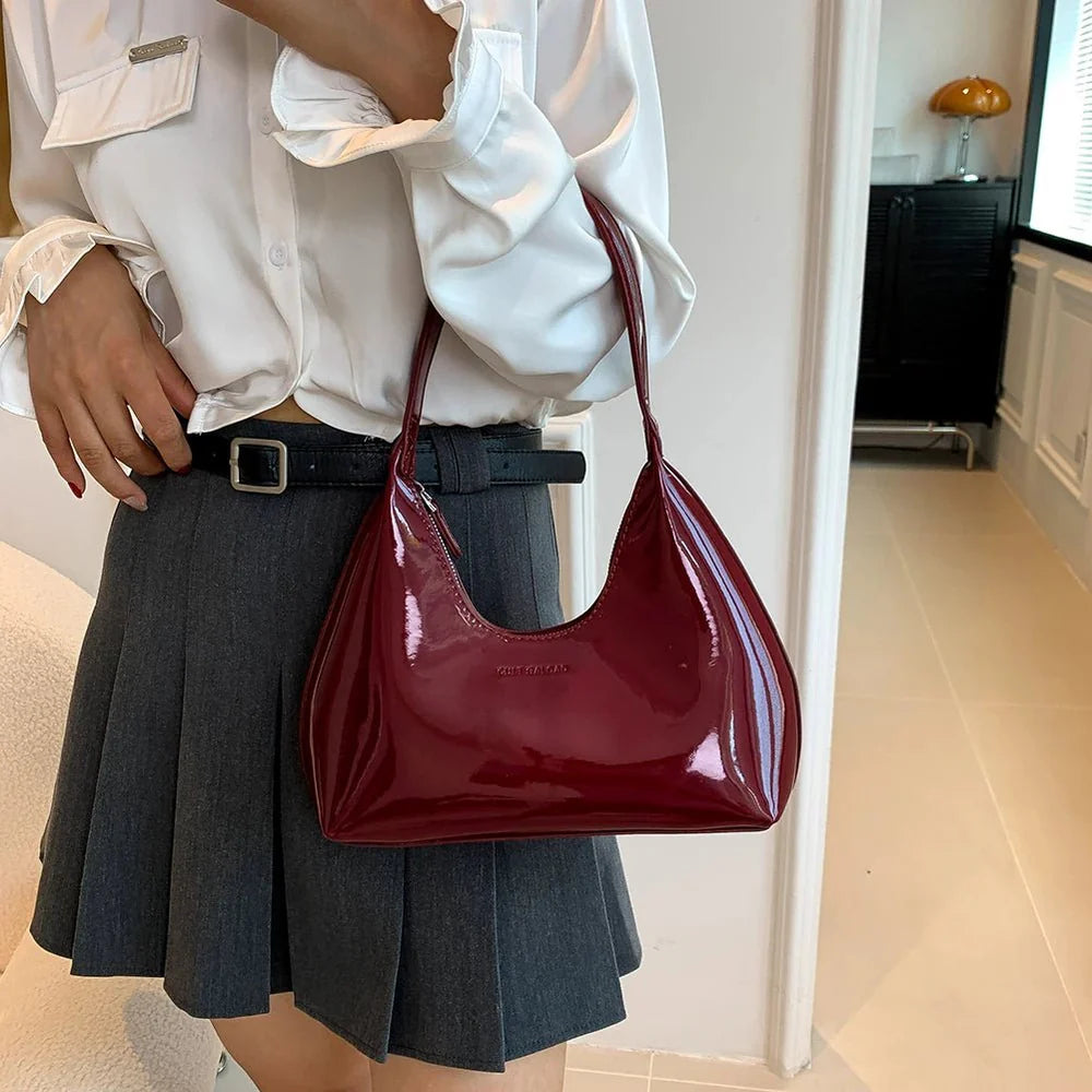 Damen Strukturierte Schultertasche | Neutraler Look