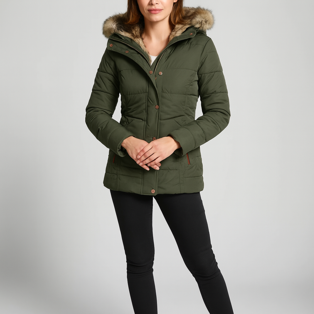 Winterjacke Damen | Kurz Puffer Jacke