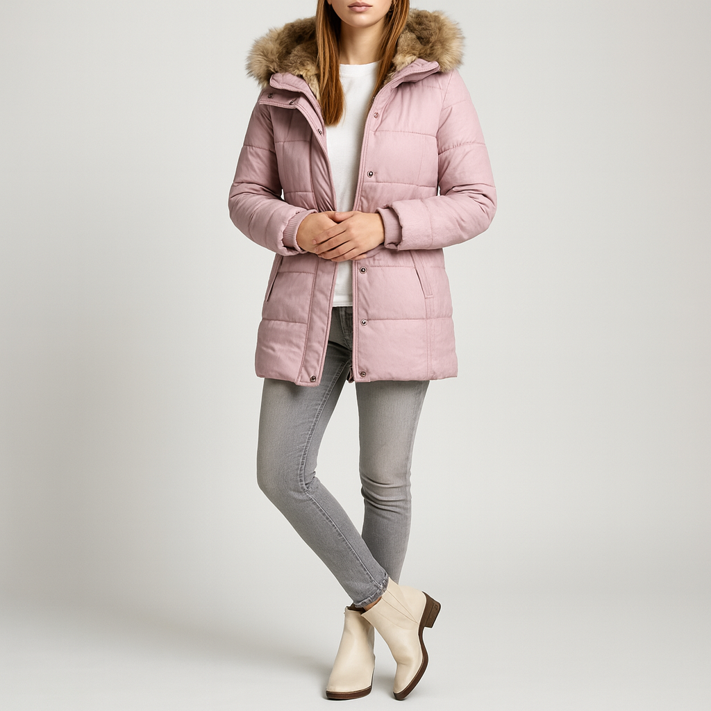 Winterjacke Damen | Kurz Puffer Jacke