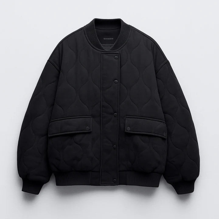 Damen Gesteppt Bomberjacke | Lockere Passform