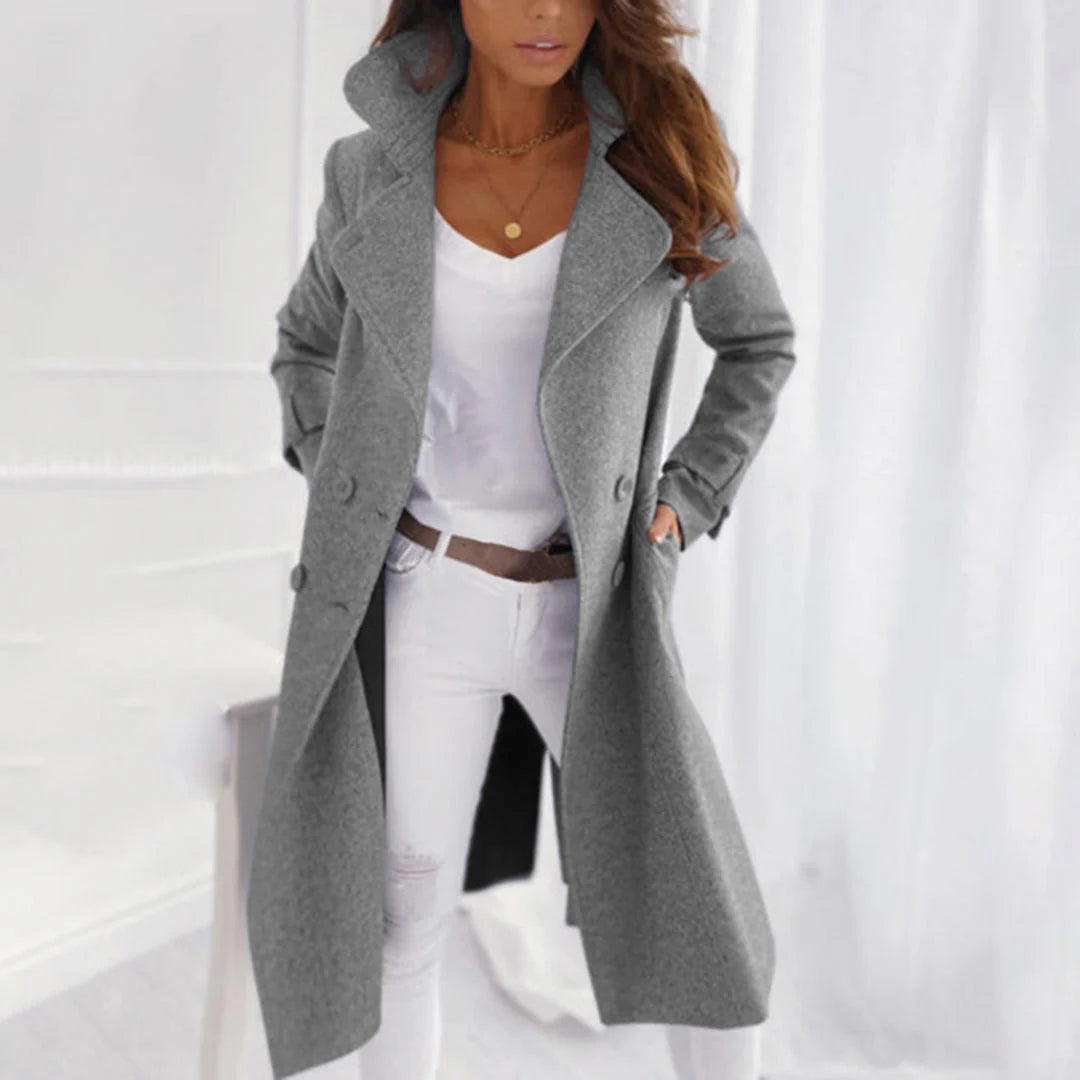 Damen Mantel Mit Umlegekragen | Eleganter Winterstil