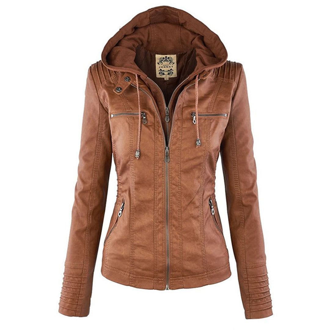Damen Übergangsjacke Mit Kapuze | Reißverschluss Details