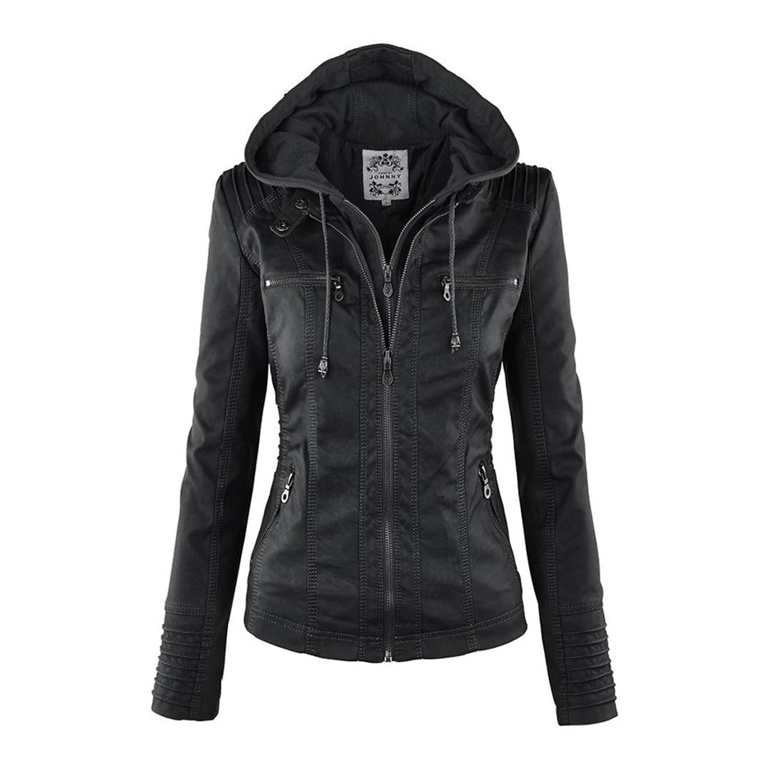 Damen Übergangsjacke Mit Kapuze | Reißverschluss Details