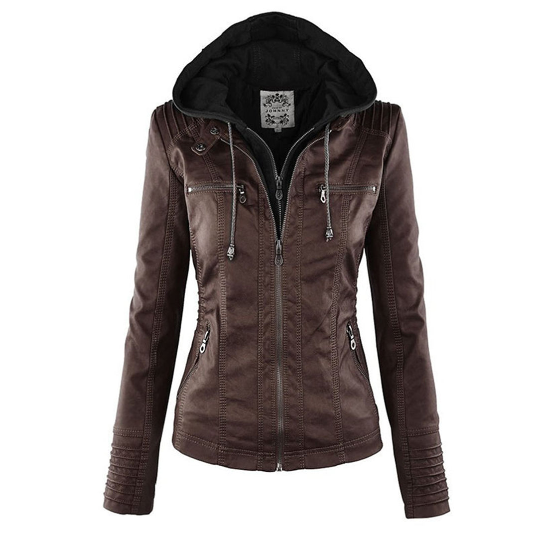 Damen Übergangsjacke Mit Kapuze | Reißverschluss Details
